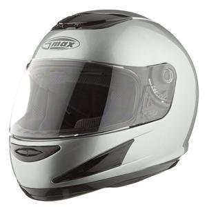  GMax GM58 Solid Helmet   Medium/Dark Silver Automotive