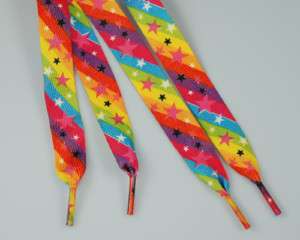 RAINBOW STAR FASHION SHOELACES  