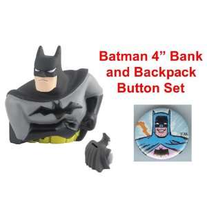 Hard to Find Comic Icon Super Hero 4 Batman Plastic Bank with Unique 