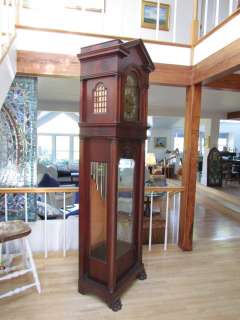 ANTIQUE 1903 ELITE, GERMANY 9 TUBE GRANDFATHER CLOCK, HERSCHEDE 