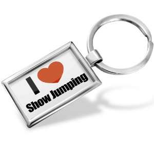  Keychain I Love Show Jumping   Hand Made, Key chain ring 