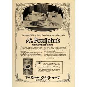  1926 Ad Pettijohns Wheat Cereal Quaker Oats Breakfast 
