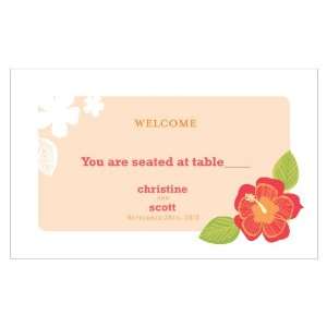 Tropical Bliss Table Sign Card   Teal Breeze 