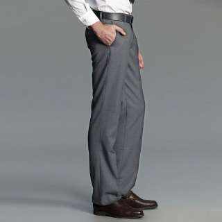 Vancl Mens Pants Mens Slim Fit Elegant Classical Flat Front Dress 