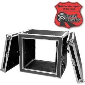   12U Deluxe Shock Mount Amplifier Rack Case Black Musical Instruments