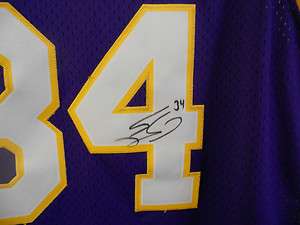 Shaq ONeal Lakers AUTOGRAPHED jersey sz XXL Great Item with COA NIKE 