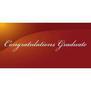    3x6 Vinyl Banner   Congratulations Graduate 
