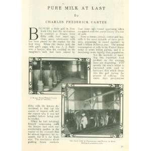  1910 Pure Milk For New York City Baldwin Lester Process 