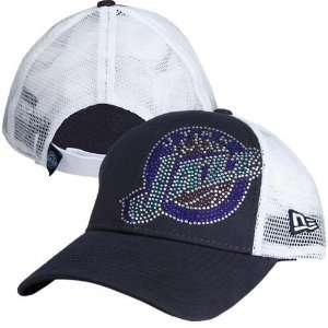  Utah Jazz Womens Jersey Shimmer Adjustable Hat (Dark Gray 
