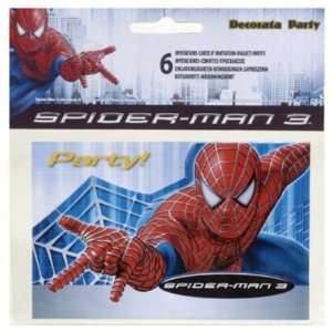 Spider Man Spiderman Invitations (6Pk) Toys & Games