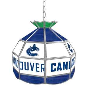  Vancouver Canucks 16 Inch Diameter Stained Glass Pub Light 