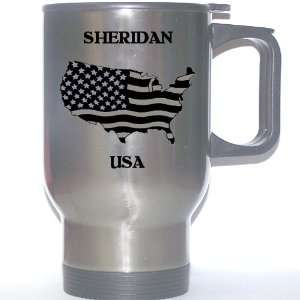 US Flag   Sheridan, Wyoming (WY) Stainless Steel Mug 