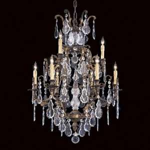 Metropolitan N950215 Dark Flemish Vintage Crystal Nine Light Two Tier 