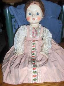 Beautiful old vintage/antique, unique doll, composition ?  
