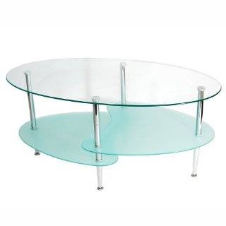 Walker Edison 38 in. Wave Oval Coffee Table (Mar. 20, 2008)