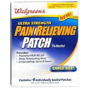   Pain Relieving Patches Ultra Strength, 4 ea 