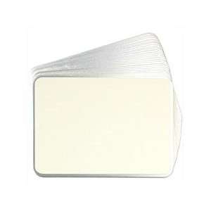    Silver Bordered Round Cornered Place Cards