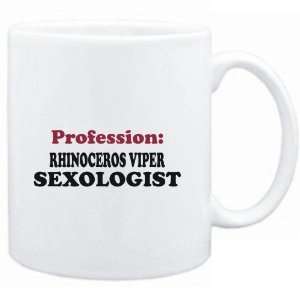 Mug White  Profession Rhinoceros Viper Sexologist  Animals  