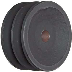 or B Belt Section, 2 Grooves, 5/8 Bore, Class 30 Gray Cast Iron, 3.75 