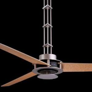  F528 BS/CH 56 San Francisco Ceiling Fan Brushed Steel and 