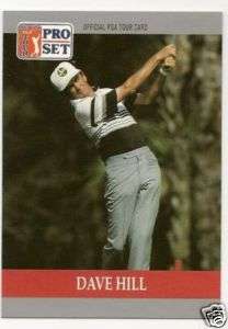 DAVE HILL #96 1990 PGA Senior Tour Golf Card  