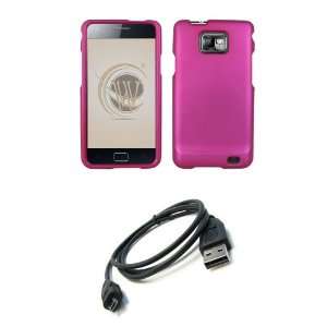 Samsung Galaxy S II SGH I777 (AT&T) Premium Combo Pack   Magenta Pink 