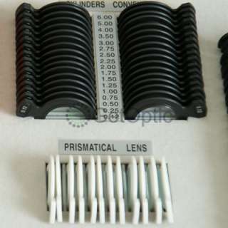 232pcs Plastic Rim Lens Set Aluminimu Case +Trial Frame  