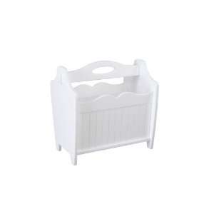  Powell Color Story Country Style Magazine Rack, Pure White 