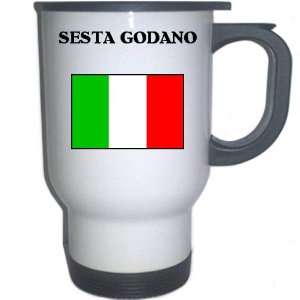  Italy (Italia)   SESTA GODANO White Stainless Steel Mug 