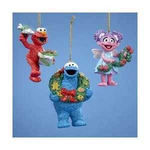  Sesame Street 3 Ornaments   Elmo, Abby, Cookie Monster 