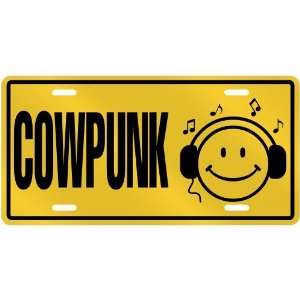  NEW  SMILE    I LISTEN COWPUNK  LICENSE PLATE SIGN 