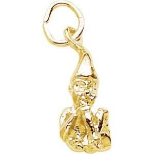  Rembrandt Charms Leprechaun Charm, Gold Plated Silver 