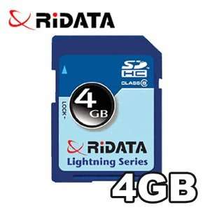  [EOL] Ridata 4GB SDHC Class 6 Lightning Series Flash 