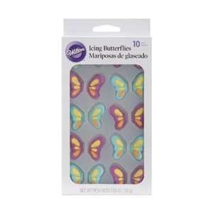  Wilton Icing Decorations 10/Pkg Butterfly; 4 Items/Order 