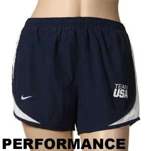  USA Olympic Team Ladies Navy Blue Team USA Performance Tempo Shorts 