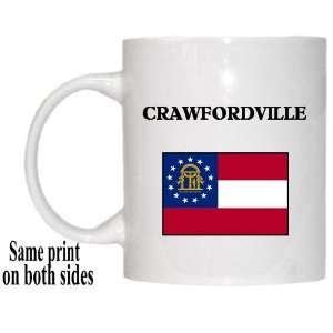  US State Flag   CRAWFORDVILLE, Georgia (GA) Mug 