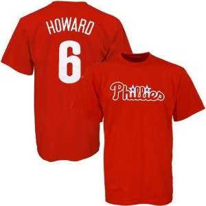   Philadelphia Phillies Name and Number Red T Shirt