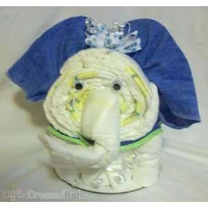  Boy Elephant Diaper Cake Baby