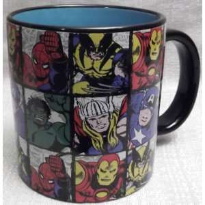  Marvel Comics SUPERHEROES Grid Jumbo 20oz Ceramic Coffee 