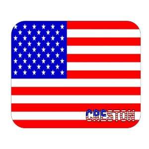  US Flag   Creston, Iowa (IA) Mouse Pad 