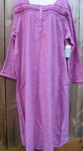 Womens Cotton Flannel Nightgown Assorted Sizes & Colors 1X   2X Long 