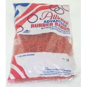  #19 Red Advantage Rubberbands 1Lb/Bag