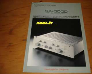 COUNTERPOINT SA 5000 AMPLIFER JAPAN BROCHURE  