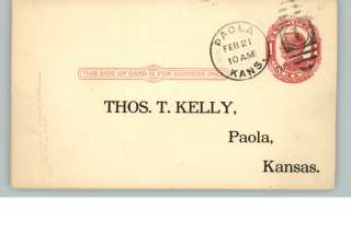 PAOLA KS Court Petition Return of Funds T Kelly c1900  