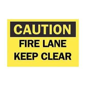 Sign,10x14,fire Lane Keep Clear,aluminum   BRADY  