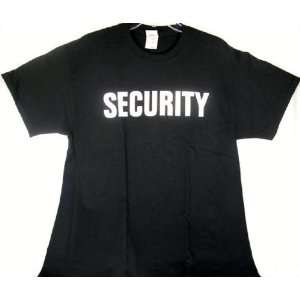  Security T shirt Police Staff Spy Bouncer Event Costume 