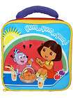 girls dora the explorer insulated school lunch bag box new