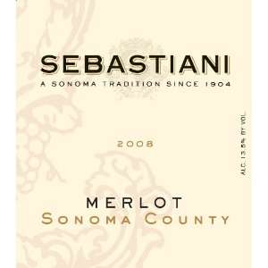  Sebastiani Sonoma County Merlot 2008 Grocery & Gourmet 