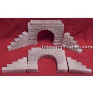   Size HO Scale Cut Stone Culverts w/8 Arch (2 per pack) Toys & Games