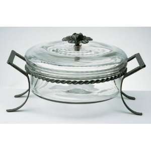  Covered Serving Dish With Buffet Stand 2 Pieces